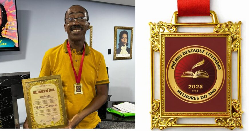 Antônio Cazumbá é homenageado, com Moção de Aplausos, após conquistar o Prêmio Destaque Literário – Melhores de 2025