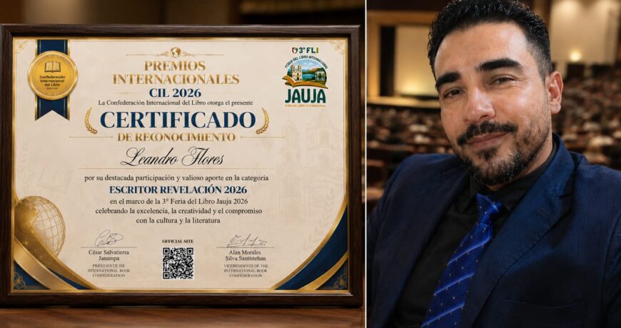 Editora Novos Sabores Publicações celebra conquista internacional de seu editor Leandro Flores durante a III Feira Internacional do Livro de Jauja, no Peru